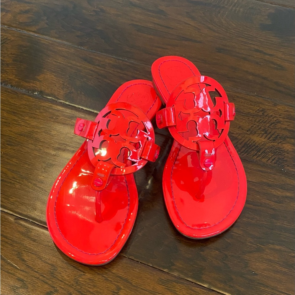 Tory Burch hot pink sandals